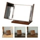 thumbnail image 4 of Espejo plegable de tres caras con diseño tallado en madera (1 unidad)., 4 of 8