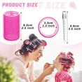 24PCS Hair Rollers,3.6Inch Self Grip Hair Rollers Set for Long Medium