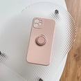 thumbnail image 3 of Square Original Liquid Silicone Magnetic Holder Ring Stand Soft Case For iPhone 15 14 Pro Max 13 12 11 Armor Shockproof Cover, 3 of 4