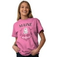 thumbnail image 5 of Maine Pine Tree State Woodland Fir Women's Graphic T Shirt Tees Brisco Brands X, 5 of 6