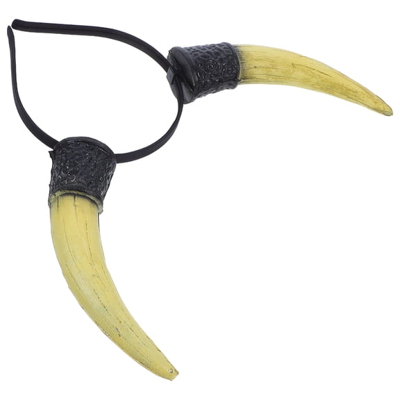 WEUVEB Cow Horns Headband, 1 Piece Multicolor Cosplay Costume Hair Accessory for Parties and Festival Celebrations