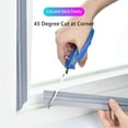 thumbnail image 3 of 196 Inch Window Draft Stopper Foam Seal Strip, Self Adhesive Door Weather Stripping Top and Side Door Seal Strip, Soundproof Window Insulation Tape and Door Bottom Sweep Noise Gap Blocker (Gray), 3 of 5