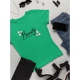 thumbnail image 3 of Beauty Lettering With Daisy  T-Shirt Women -Image by Shutterstock, Female x-Large, 3 of 4