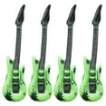 thumbnail image 1 of Green Large Inflatable Blow Up Guitar Kids Toy Fancy Dress Party Stage Props Children'S Simulation Inflatable Musical Instrument 4Pcs, 1 of 1