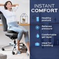 thumbnail image 4 of Cojín antiescaras para el coxis con gel transpirable, cojín de asiento de espuma viscoelástica ortopédico ergonómico para aliviar el dolor de espalda, cadera y coxis, para silla de oficina, automóvil, 4 of 5