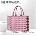 thumbnail image 3 of Large Capacity Tote Bag,Pink Dachshund Chips Handbag Fashion Luxury Tote Bag,15.7"x13"x 5.1" Inches,Laptop Compatible, 3 of 6