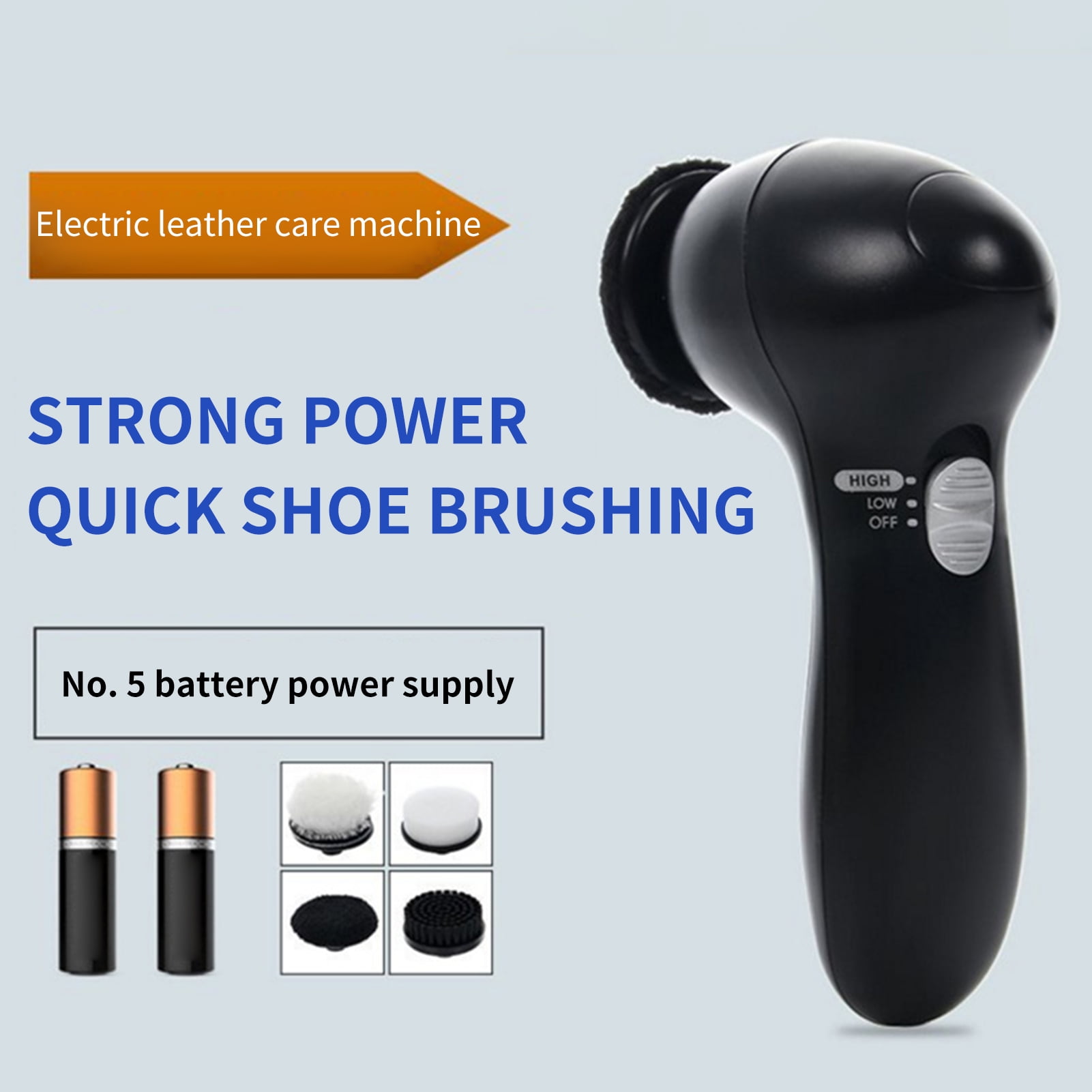 Shoe Brushes Professional Adjustable Speed Electric Shoe Polisher