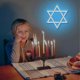 thumbnail image 3 of Star Of David Neon Sign, Hanukkah Decorations Blue Six Pointed Star Shape Light Up Acrylic With Usb Powered, Led Neon Light Wall Art Decor For Jews J, 3 of 5