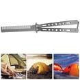 thumbnail image 1 of Knife Comb, Portable Training Knife Comb  for Hiking for Climbing Mountains argent, 1 of 7