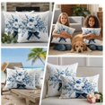 thumbnail image 4 of Outdoor Pillow Covers 20x12 Set of 2, Blue Spring Floral Waterproof Patio Throw Pillow Covers for Couch Sofa Chair, Watercolor Summer Flowers Decorative Pillowcases for Throw Pillows, 4 of 9