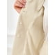 thumbnail image 5 of Conjunto de falda de 2 piezas Inspire Chic para mujer, con chaqueta de solapa y falda lápiz M color caqui claro, 5 of 6