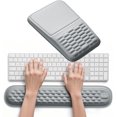 thumbnail image 1 of Ergonomic Mouse Pad and Keyboard Wrist Rest Set Soft Memory Foam Mouse pad with Wrist Support with Wrist Rest for Computer Keyboard Made Easy Typing & Relieve Wrist Pain（）, 1 of 7