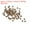 Copper, variant on Uxcell 400 Pack 4mm Crimp Beads Covers Round Open Beads End Tips Silver