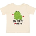 thumbnail image 3 of Inktastic My Poppy Loves Me Grandson Frog Boys Baby T-Shirt, 3 of 5