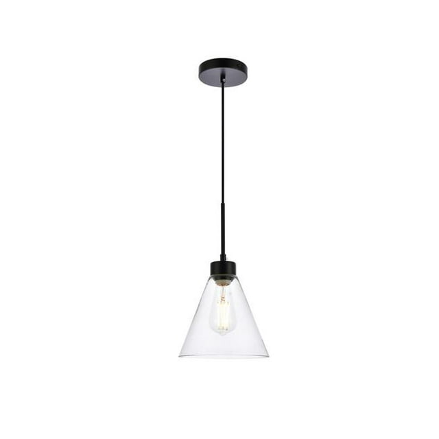 Living District LD2501BK Mera 1 Light Pendant, Black