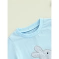 thumbnail image 6 of aturustex Little Boys 2pcs Easter Shorts Outfits 3M 6M 12M 18M 2T 3T Toddler Baby Short Sleeve T-shirt Crew Neck Shirts Rabbit Embroidery Tops Elasticaily Clothes Beachwear for Holiday Party, 6 of 8