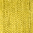 thumbnail image 1 of Ahgly Company Indoor Square Solid Yellow Modern Area Rugs, 4' Square, 1 of 4