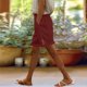 thumbnail image 2 of Pantalones de Algodón para las Mujeres Lino de Color Sólido de Verano de Ajuste Suelto, Bolsillos de Hendidura Lateral de Pierna Recta, 2 of 6
