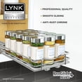 thumbnail image 4 of LYNK PROFESSIONALÂ® Pull Out Spice Rack Organizer for Inside Kitchen Cabinets - 6-1/4 inch Wide - Slide Out Drawer â€“ Chrome Sliding Spice Cabinet Organization Shelf Racks - 1 Tier, 4 of 4