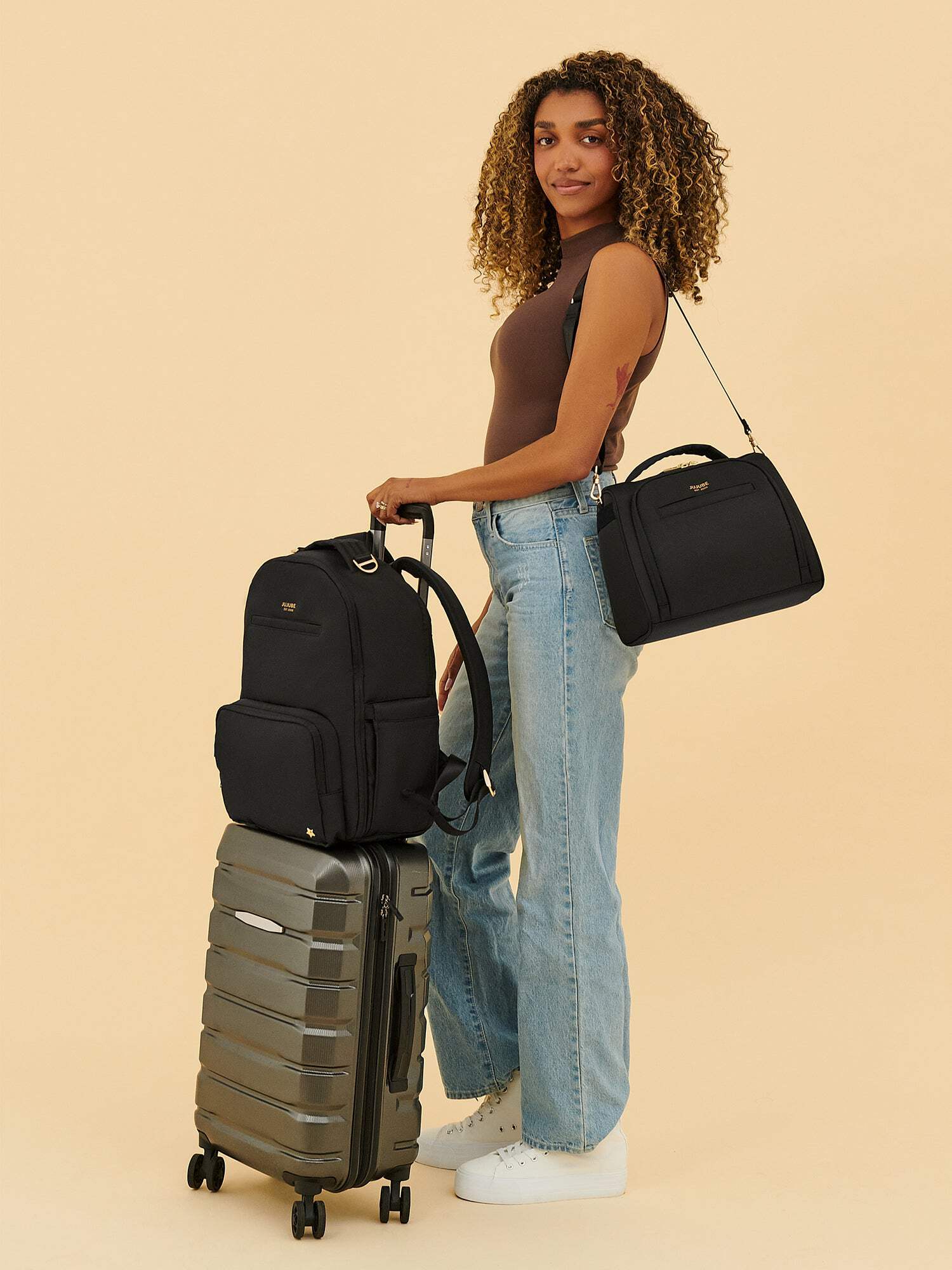 JuJuBe Signature Classic Diaper Backpack Large - Black