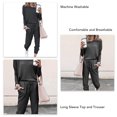 thumbnail image 4 of Conjunto de dos piezas para mujer Nikou Ropa de estar por casa de Otoño Pijama de manga larga, 4 of 5