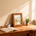 thumbnail image 2 of Faux Rattan Picture Frame, 6.5 x 8.5 in / 16.5 x 21.5 cm Handwoven Photo Frame, Brown Color, Rustic Decor for Living Room, Bedroom, Study Room, Farmhouse Decor, 2 of 5