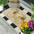 thumbnail image 5 of Sm:)e Hello Sunshine Eucalyptus Lemon Bicycle Doormat 17 x 29 Inch Decorative Low-Profile Entry Floor Mat Indoor Outdoor Rug, 5 of 8