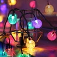 thumbnail image 2 of Cadena de luces solares Garden Delight, decoración para exteriores con control remoto, luces de jardín con forma de bola de cristal a prueba de agua con 8 modos de iluminación y temporizador,, 2 of 5