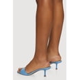 thumbnail image 3 of Women's Faux Leather Open Toe Spool Heel Mules, 3 of 3