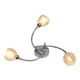 thumbnail image 2 of Lámpara De Techo Led Lámpara De Techo De Cristal De 3 Bombillas Bombilla G9 Cromada De Vidrio Metálico Monstrate HA025334-02, 2 of 6