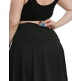 thumbnail image 5 of HDE Women's Plus Size Tennis Skort Pleated Skirt with Shorts Black 3X, 5 of 6