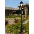thumbnail image 2 of Lewiston post w/ economy #1 mailbox, fluted base in black color with black solar lamp, 2 of 2
