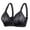 Black, variant on Woman Bra Women's Sheer Mesh Bra See Through Sexy Lace Unlined Wireless Plunge Triangle Bra Watermelon Red,38