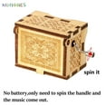 thumbnail image 7 of BadPiggies Mini Wooden Music Box, You Are My Sunshine Engraved Hand Cranked Musical Case Toy Unique Gift for Kid (Black), 7 of 7