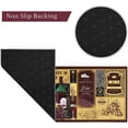 thumbnail image 4 of Wine Kitchen Rugs, Kitchen Mat Set of 2, Grape Kitchen Mat, Wine Decor for Kitchen, Kitchen Wine Mats, Wine Kitchen Mats for Floor, Vineyard Kitchen Rugs and Mats, Wine Theme Rugs 17x30 and 17x47 Inch, 4 of 6