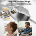 thumbnail image 3 of Auriculares de música de 3,5 mm Auriculares de música en la oreja Auriculares con cable Auriculares con micrófono FLhrweasw Nuevo, 3 of 9