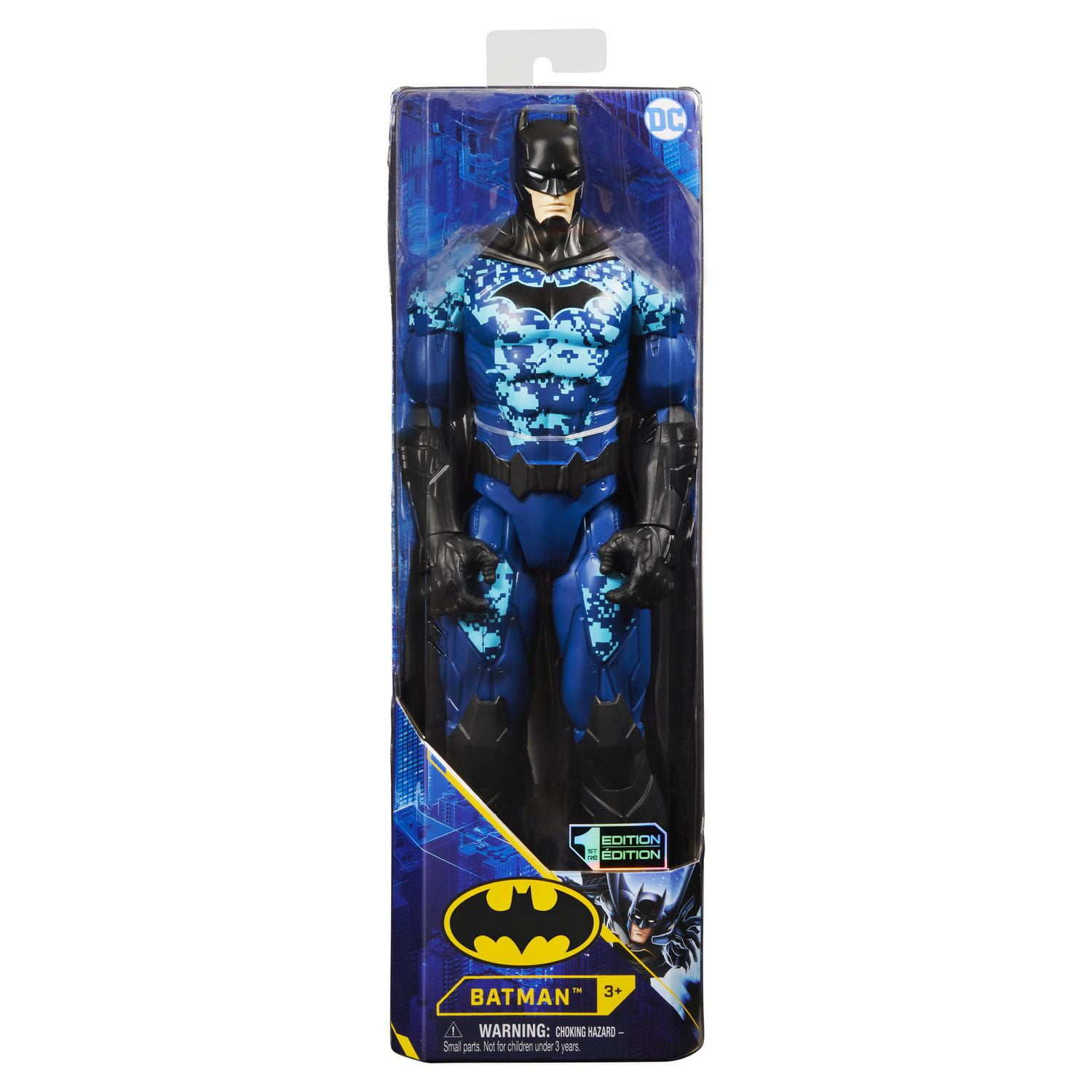 Batman 12-inch Bat-Tech Tactical Action Figure (Blue Suit), for Kids Aged 3 and up