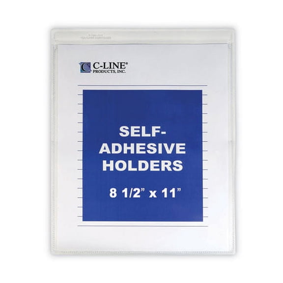 "Self-Adhesive Shop Ticket Holders, Super Heavy, 15 Sheets, 8.5 x 11, 50/Box | Bundle of 5 Boxes"