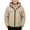 .Khaki, variant on Boys Waterproof Ski Jacket Thick Winter Snow Coat with Pockets Solid Color Warm Outdoor Sporty Outerwear