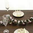thumbnail image 6 of BalsaCircle 2 Blush Dusty Rose Artificial 8 feet Silk Roses Mini Artificial Flowers Vine Garlands Wedding Party Centerpieces, 6 of 8