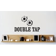thumbnail image 1 of Custom Wall Decal Vinyl Sticker : Double Tap Bullet Holes Picture Art Peel & Stick Mural 12x18 Inches, 1 of 1
