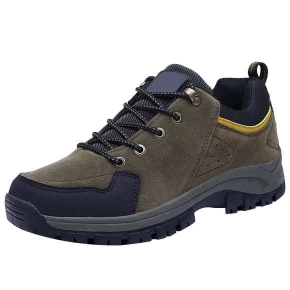 XIMIN Men Womens Slip On Shoes Suede Lightweight Walking Shoes Non Slip Waterproof Running Hiking Trekking Shoes Outdoor Casual Sneakers (10, B)