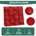 thumbnail image 5 of Gynky Table Runner Christmas Decorations Soft Plush Faux Fur Jacquard Christmas Trees Seasonal Winter Holiday Kitchen Dining Table Decoration For Indoor Outdoor Home Party Decor 13 x 72 Inch, Red, 5 of 8