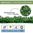 thumbnail image 6 of NatraHedge Premium Boxwood Privacy Mat Panels - Dense Backing for Maximum Coverage, UV Protected & Fire-Rated, Indoor/Outdoor Use, 12-Pack (33 SqFt, Dark Green), 6 of 6