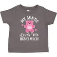 thumbnail image 3 of Inktastic My Auntie Loves Me Girls Bear Girls Toddler T-Shirt, 3 of 5