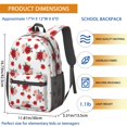 thumbnail image 3 of Pioneer Flower Floral Print Pattern 17" School Backpacks for Teens,Waterproof Oxford Fabric,S-Shape Padded Straps for School,Travel,Hiking,Camping, 3 of 6