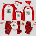 thumbnail image 2 of Bigfoot Family Matching Christmas Pajamas with Red Plaid Pants and Festive Holiday Design, Sizes NB to 6XL with Pet Outfit, 2 of 7