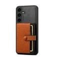 thumbnail image 4 of for Galaxy S23 Wallet Case with ID Card Holder [RFID Blocking] Premium PU Leather Kickstand Magnetic Clasp Shockproof Back Flip Credit Card Slots Phone Case For Samsung Galaxy S23,Brown, 4 of 11