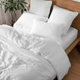 thumbnail image 6 of Simple&Opulence 100% Belgian Linen Pillow Shams -Set of 2, Queen Size - Basic Style Breathable Pure Linen Suitable for Home - Soft and Durable with Envelope Closure Pillowcases (20''x 26'', White), 6 of 6