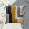 thumbnail image 2 of ARISTURING  Retro Boho Textured Accent Mid Century Throw Pillow Covers Modern Vintage Minimalist Geometric Decorative Abstract Pillowcase for Sofa,Brown Black and Gray, 2 of 5
